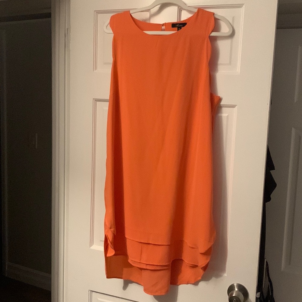 Melon color dress